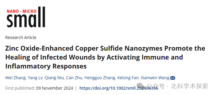 多重响应分析 多重响应分析-氧化锌增强的硫化铜纳米酶通过激活免疫和炎症反应促进感染伤口愈合