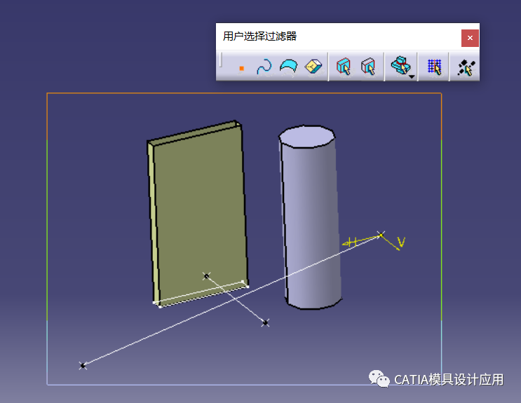 快速隐藏CATIA中所有点？线？的图2
