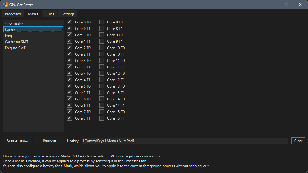 让游戏和应用程序在正确的 CPU 核心上运行，供对 CPU 核心的精细控制，从而优化性能。