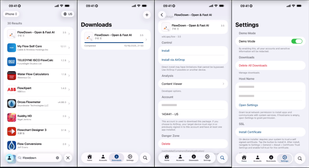 轻松管理多个 App Store 账户。支持多个 Apple ID，不同的 App Store 地区