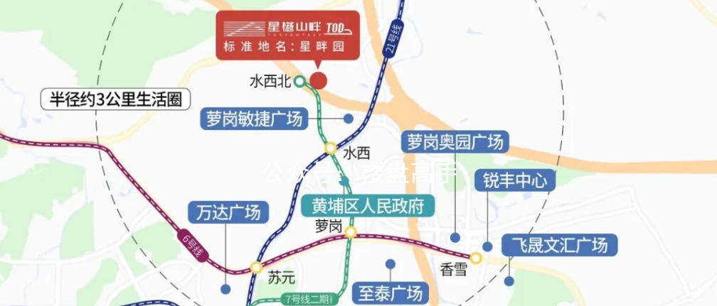 7号线开通，越秀星樾山畔TOD现楼值得入手！