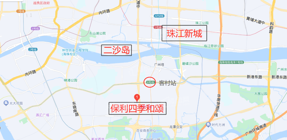 靠近珠江新城的新房，保利四季和颂卷翻海珠新房？