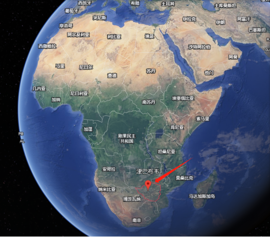 津巴布韦地理位置图源:google earth《湿地公约》秘书长穆桑达·蒙巴
