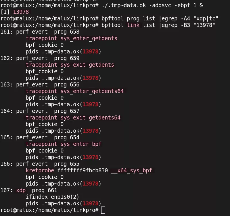 检测到与 LinkPro 关联的 eBPF 链接