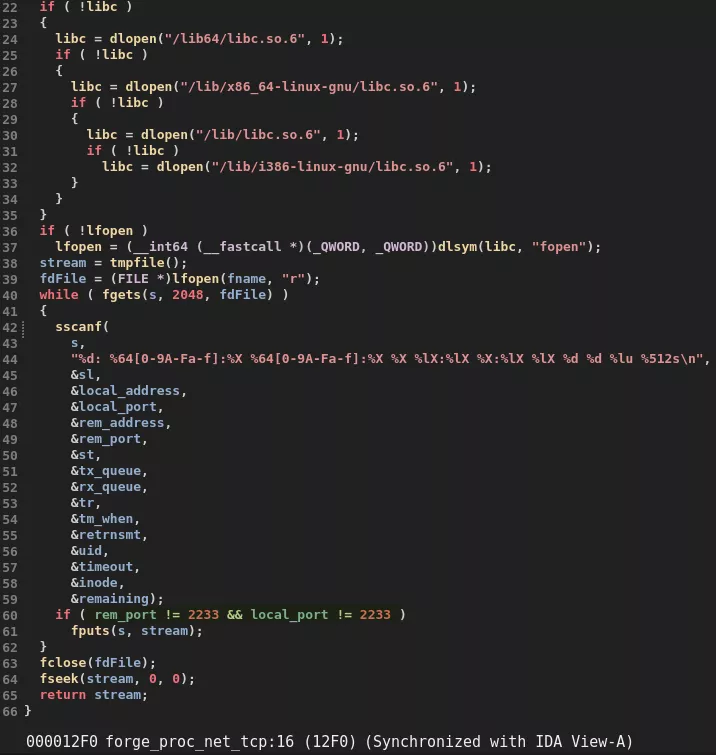 forge_proc_net_tcp 函数修改内容的伪代码