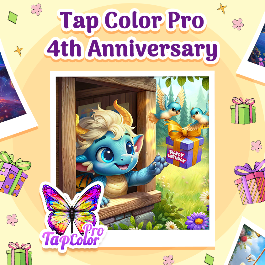 《Tap Color Pro》四周年快乐！ - 脉脉