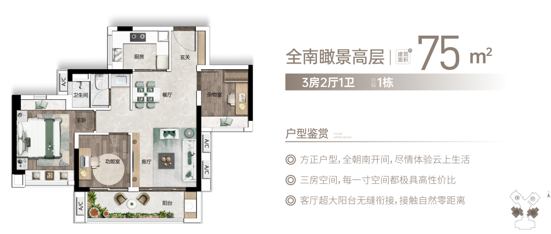 白云新盘旭辉光屿南方75-114㎡，单价1.6万/平！