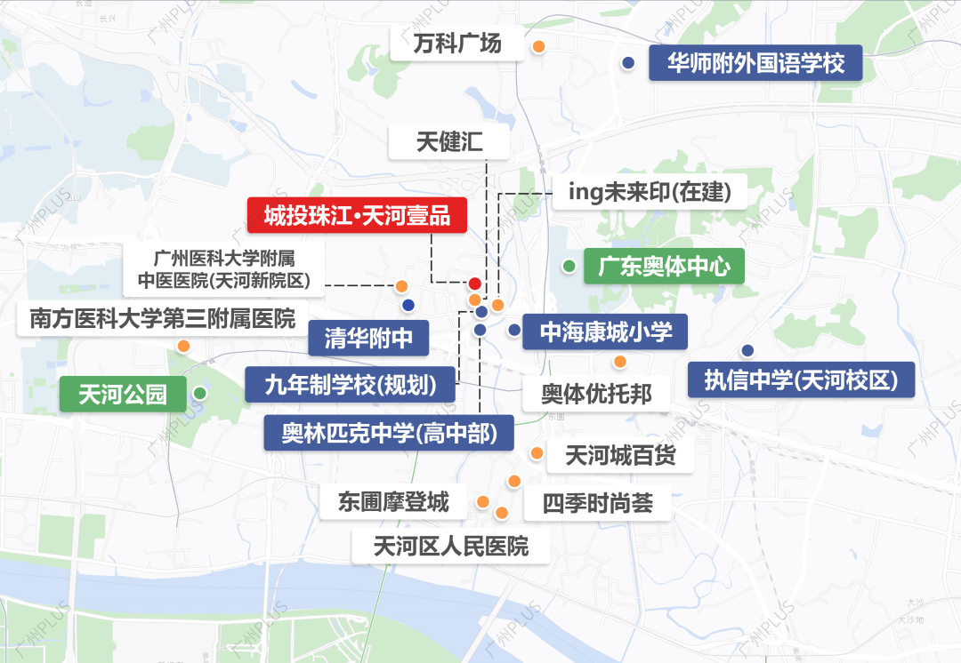 金融城旁南向四房，天河壹品总价733万！