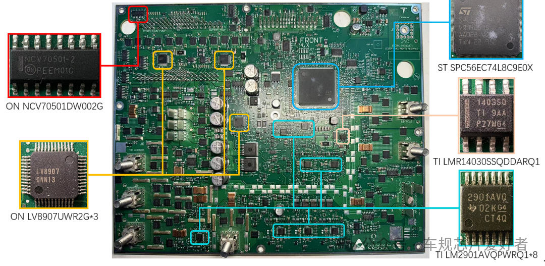 Tesla特斯拉ZCU区域控制器拆解-汽车电子工程师论坛-芯查查