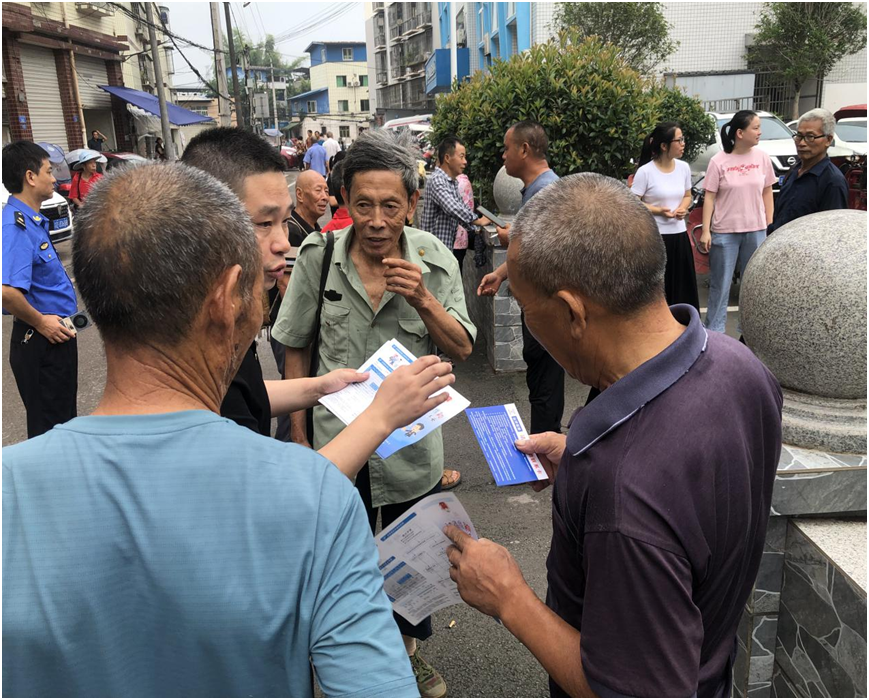 重慶永川區鎮街積極開展防詐敲門行動守好群眾錢袋子