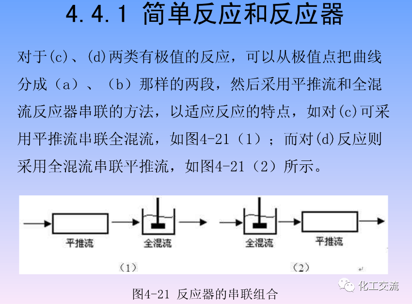 化学反应工程第四章均相理想流动反应器的图85