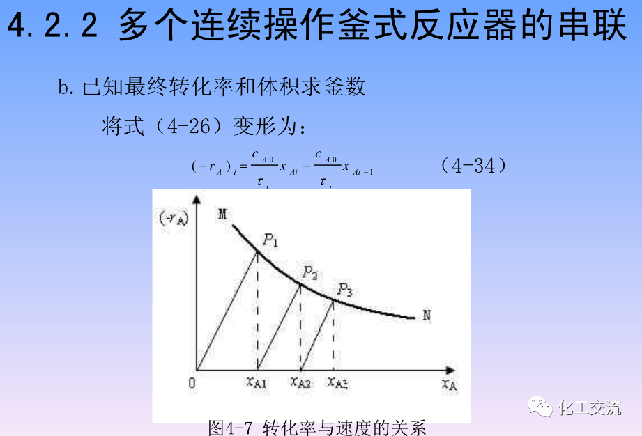化学反应工程第四章均相理想流动反应器的图41