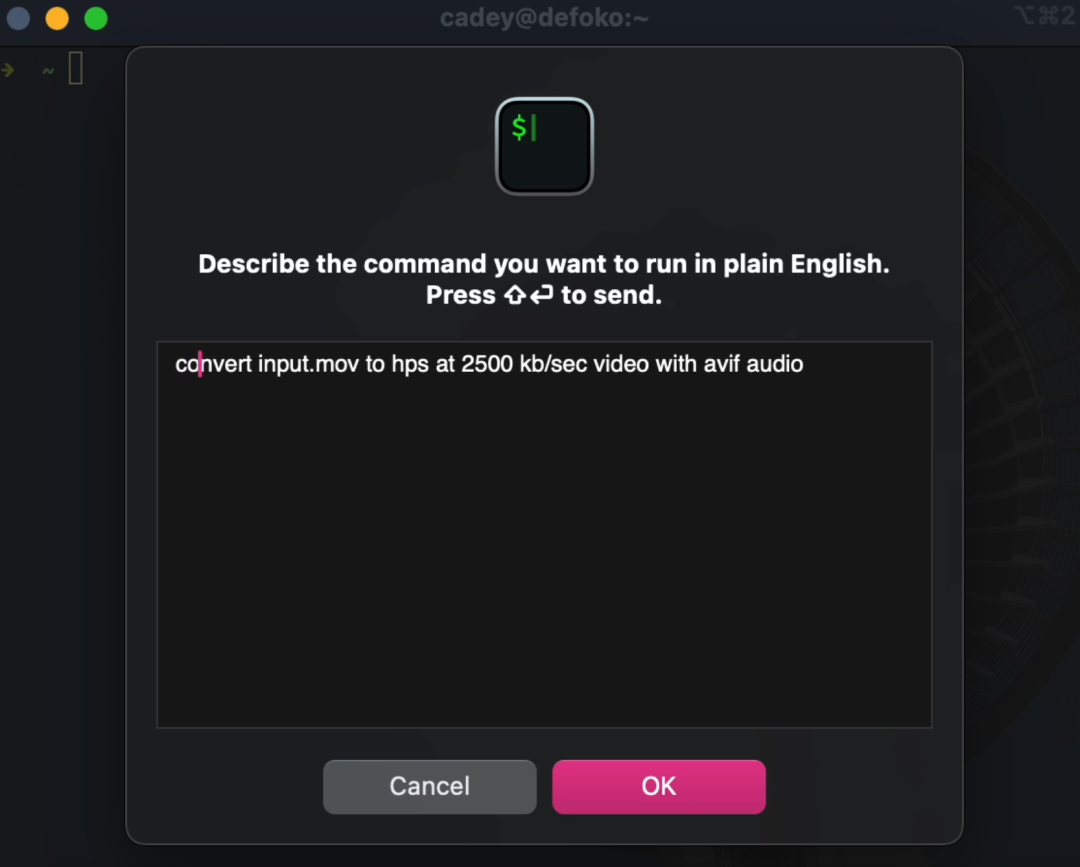 macOS开源终端神器iTerm2——原生集成ChatGPT让AI帮你写命令(图5)