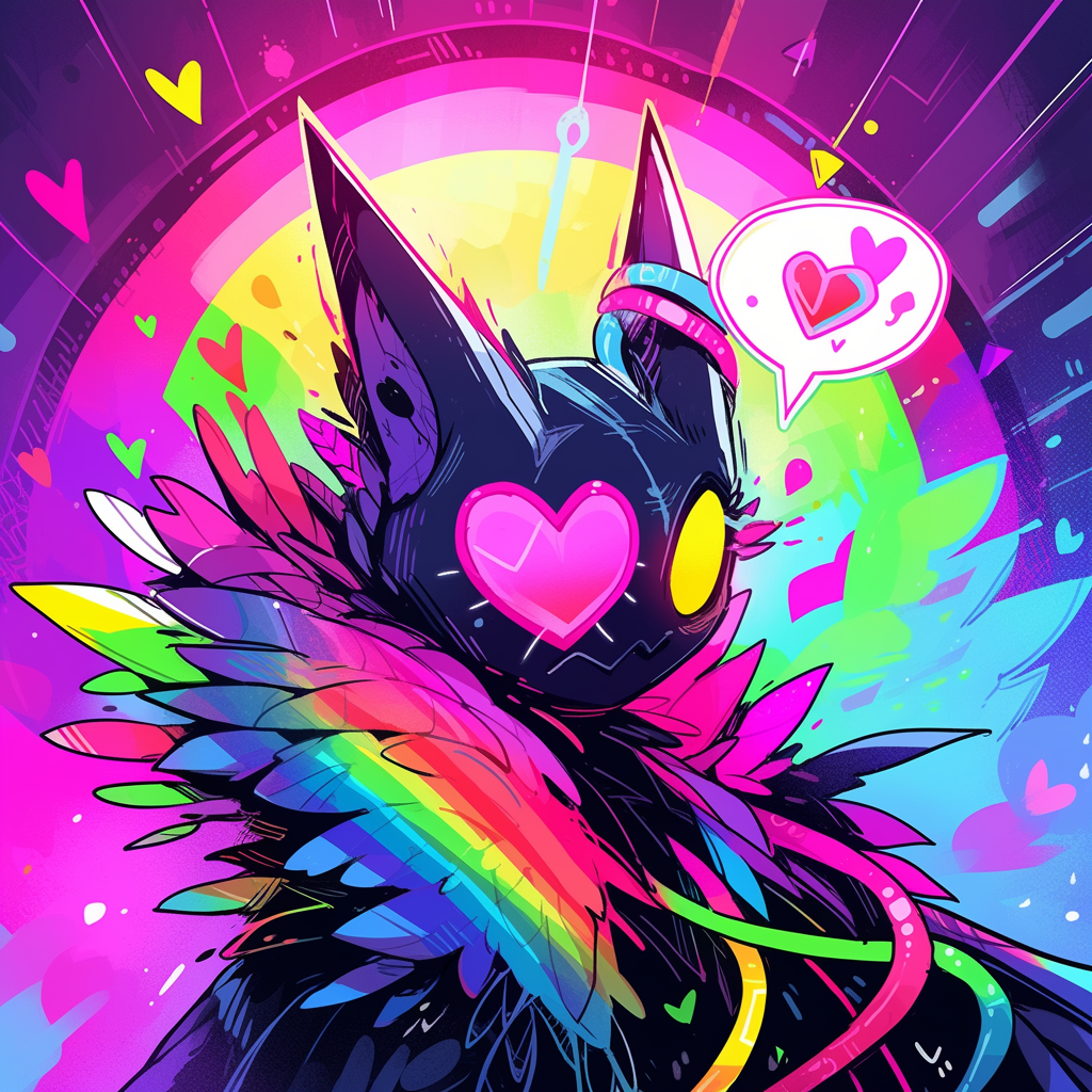 头像爱心彩绘头像