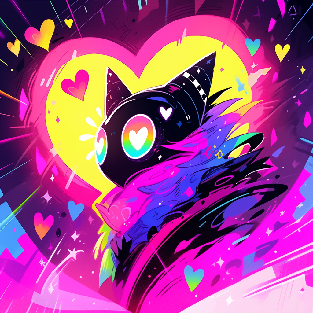 头像爱心彩绘头像