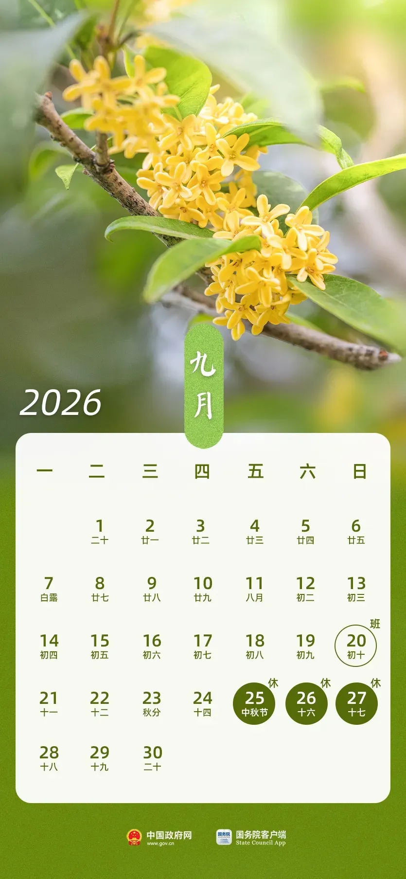 iPhone iOS 27 Alarm for China Make-Up Workdays and Holidays