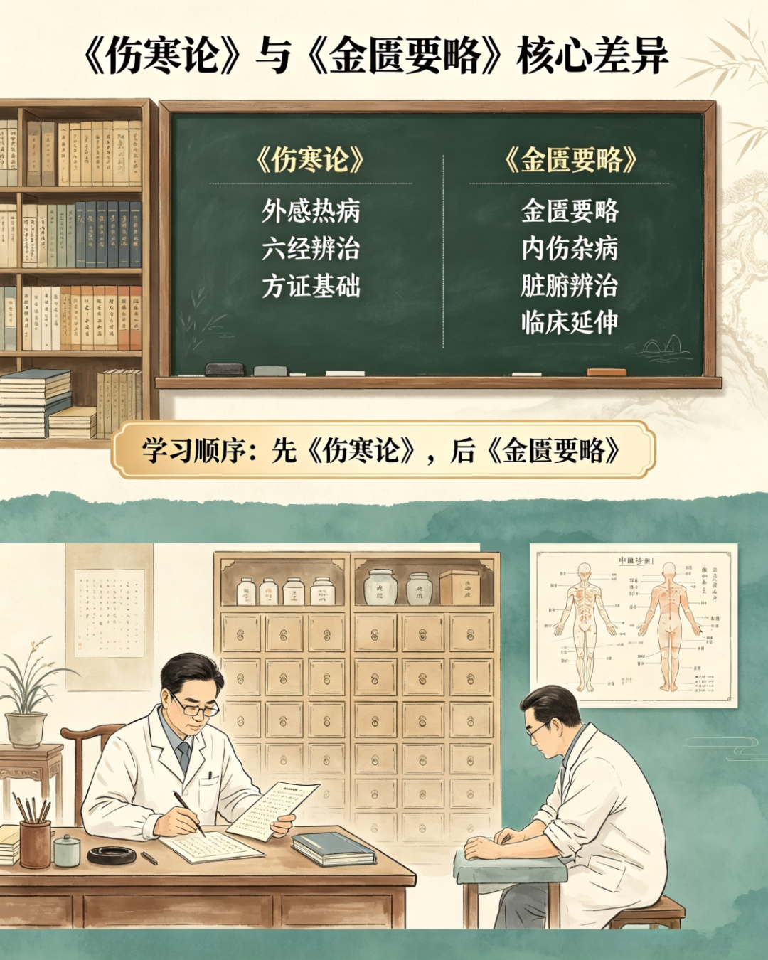 信手笔记（四十一）：中医入门必看！《伤寒论》与《金匮要略》的学习先后与核心区别