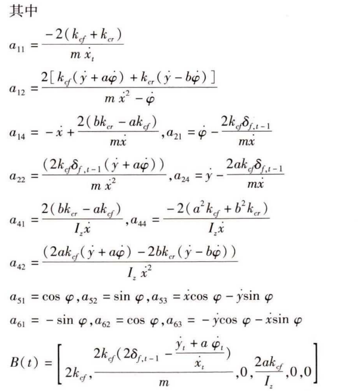 自动驾驶4WS车辆路径跟踪最优控制算法仿真的图7