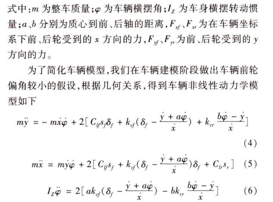 自动驾驶4WS车辆路径跟踪最优控制算法仿真的图3