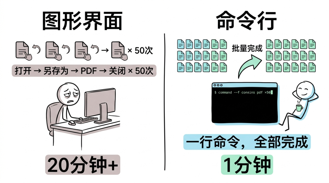 GUI与CLI效率对比