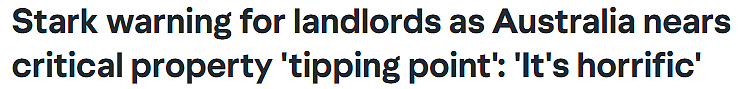 租金$885/周！悉尼一居室公寓外排长龙，有人花7成收入租房，专家：市场要崩盘（组图） - 1