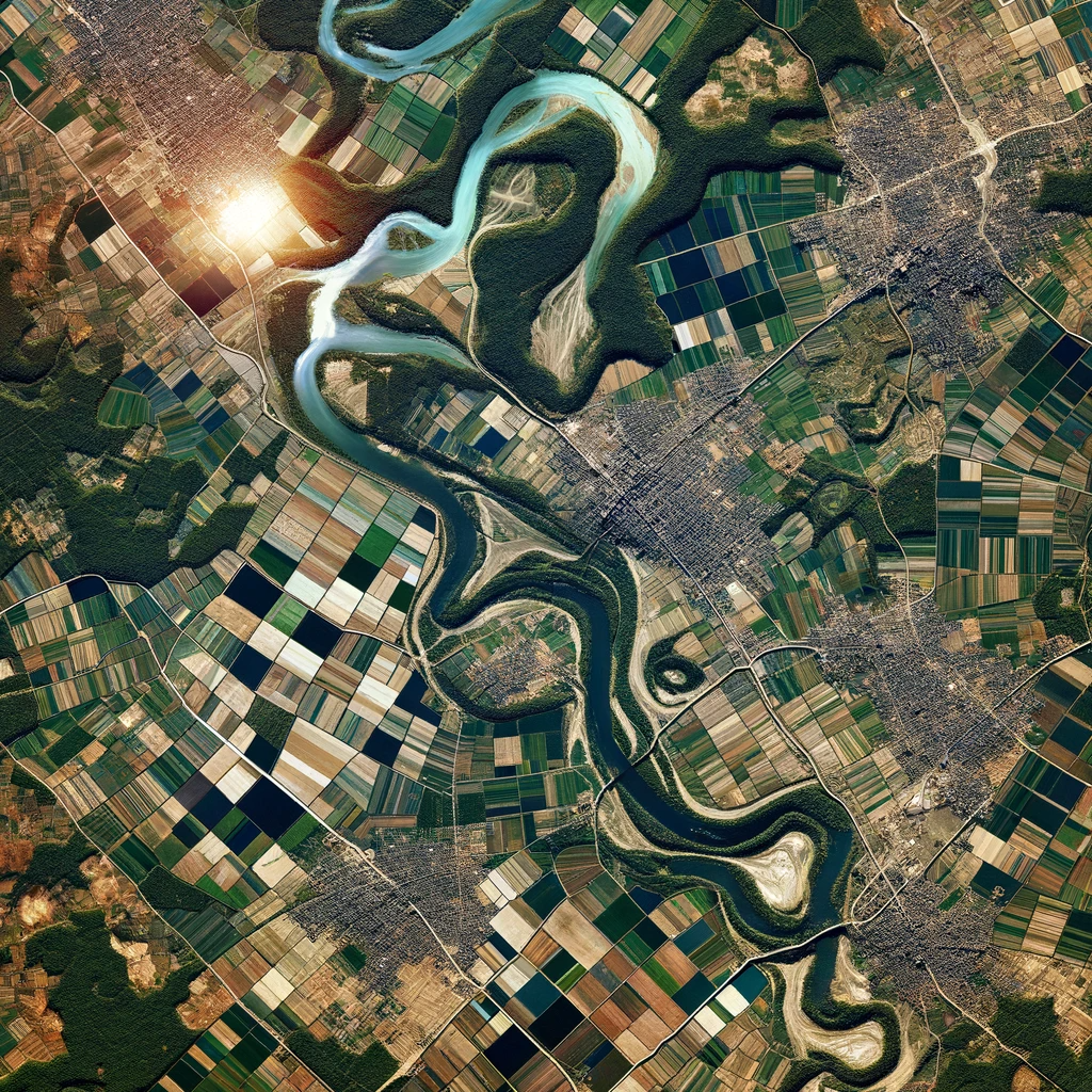 AI绘画+文字_图像prompt 生成以假乱真的遥感图像