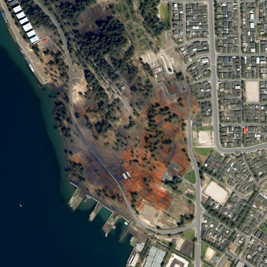 AI绘画+文字_图像prompt 生成以假乱真的遥感图像