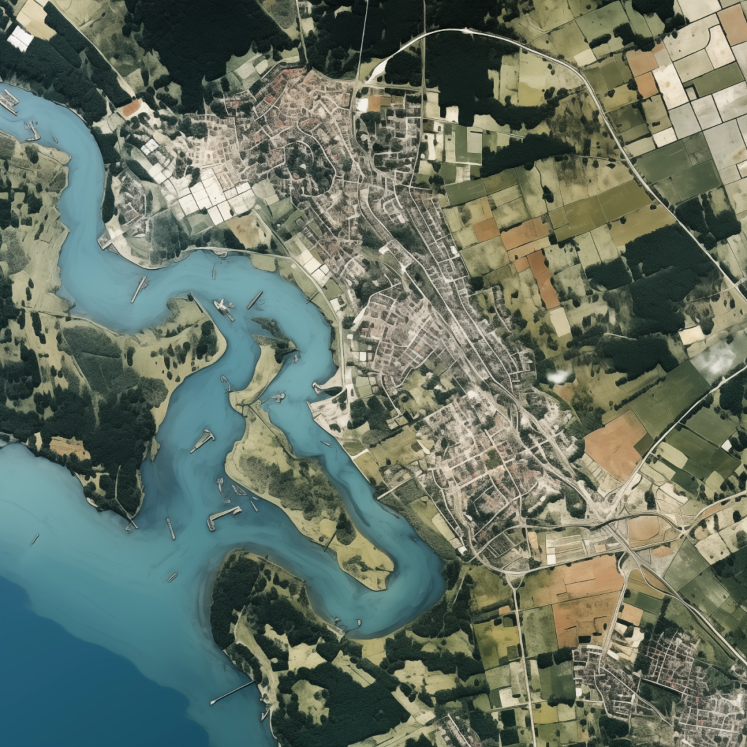 AI绘画+文字_图像prompt 生成以假乱真的遥感图像