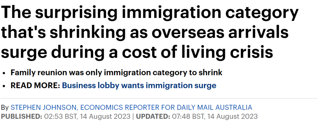 澳洲移民局近期公布更新的移民相关数据