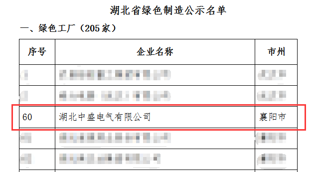 中盛電氣綠色制造