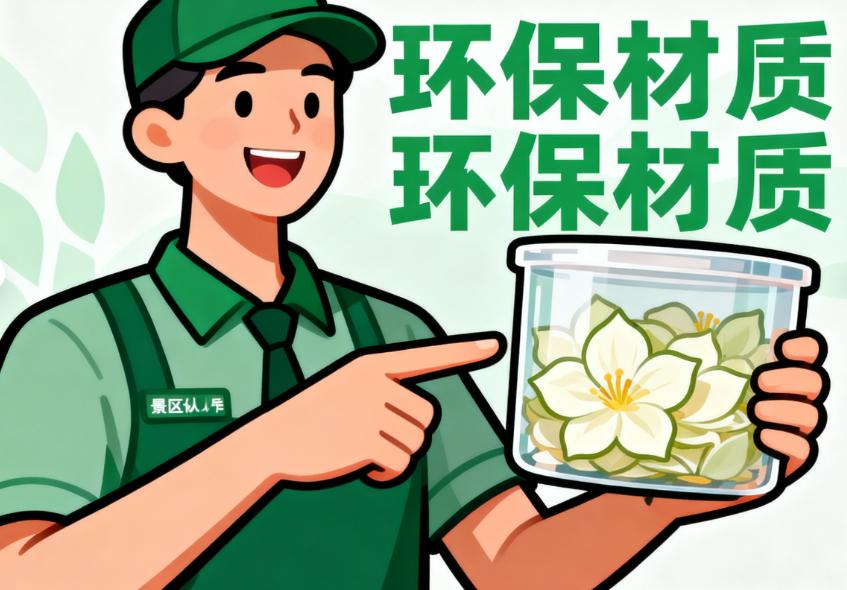 景区回应散的是假花