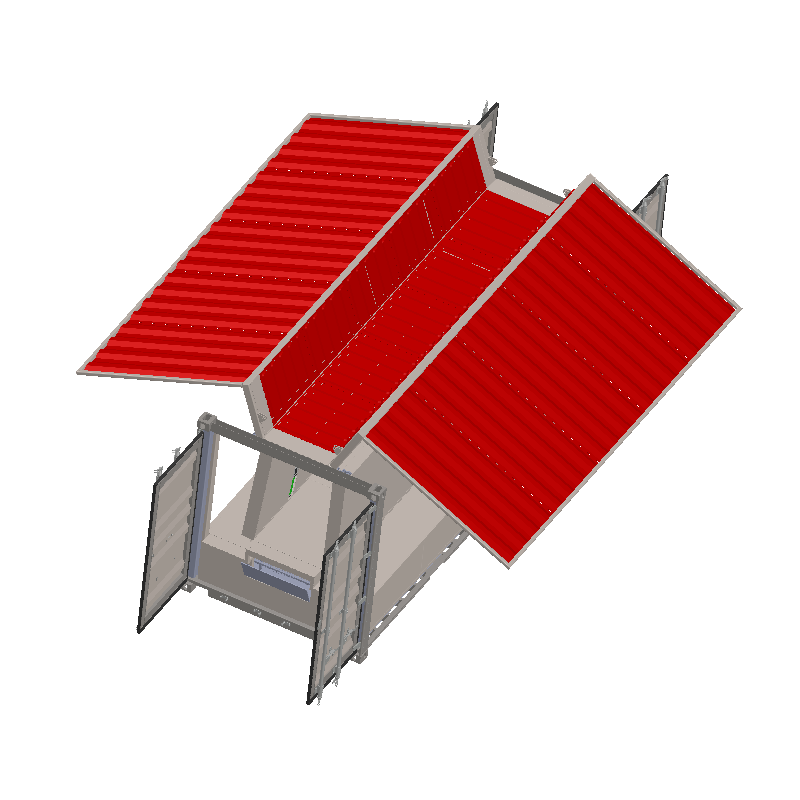 11套集装箱模型-Solidworks机械设计图纸的图8