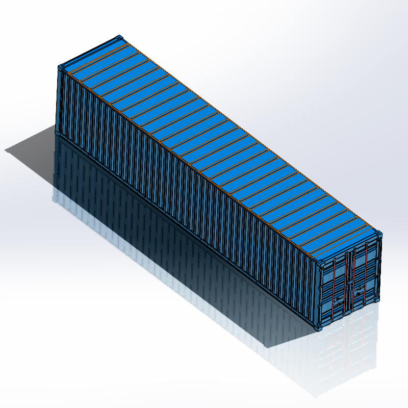 11套集装箱模型-Solidworks机械设计图纸的图1