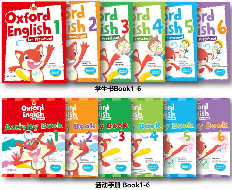 幼儿英语启蒙课程 Oxford English for Preschool是牛津大学出版社专为 3-6 岁幼儿设计的学前英语教材