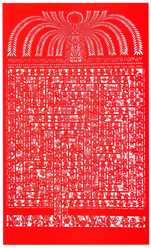 线上展览丨元宵节主题剪纸作品展 第3张