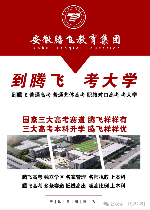 合肥市學生中考成績不達標？2025年合肥騰飛學校高考班給你升學新選擇-圖1