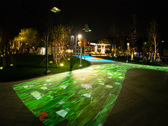 渊明故里影造佳境索尼激光投影机为九江市文脉夜景增色