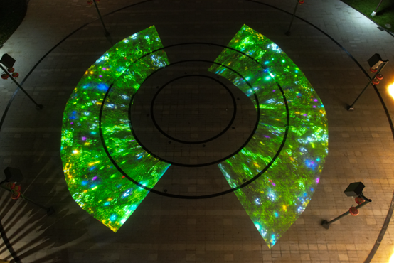 渊明故里影造佳境索尼激光投影机为九江市文脉夜景增色