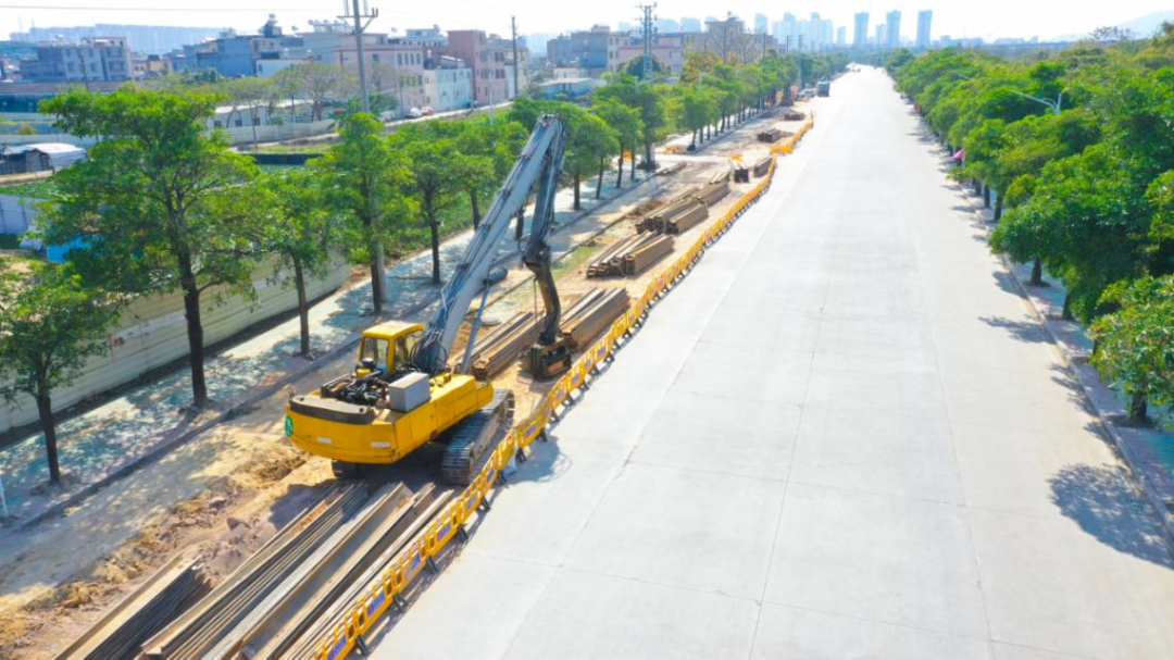 ▲枫江（揭阳段）项目工程建设现场