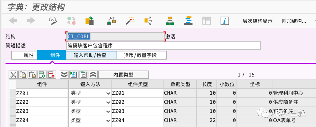 BSEGBSIDBSAD 增加自定义字段 - 封面图
