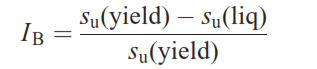 使用非排干脆性指数粗略估算静态液化(undrained brittleness index)的图1