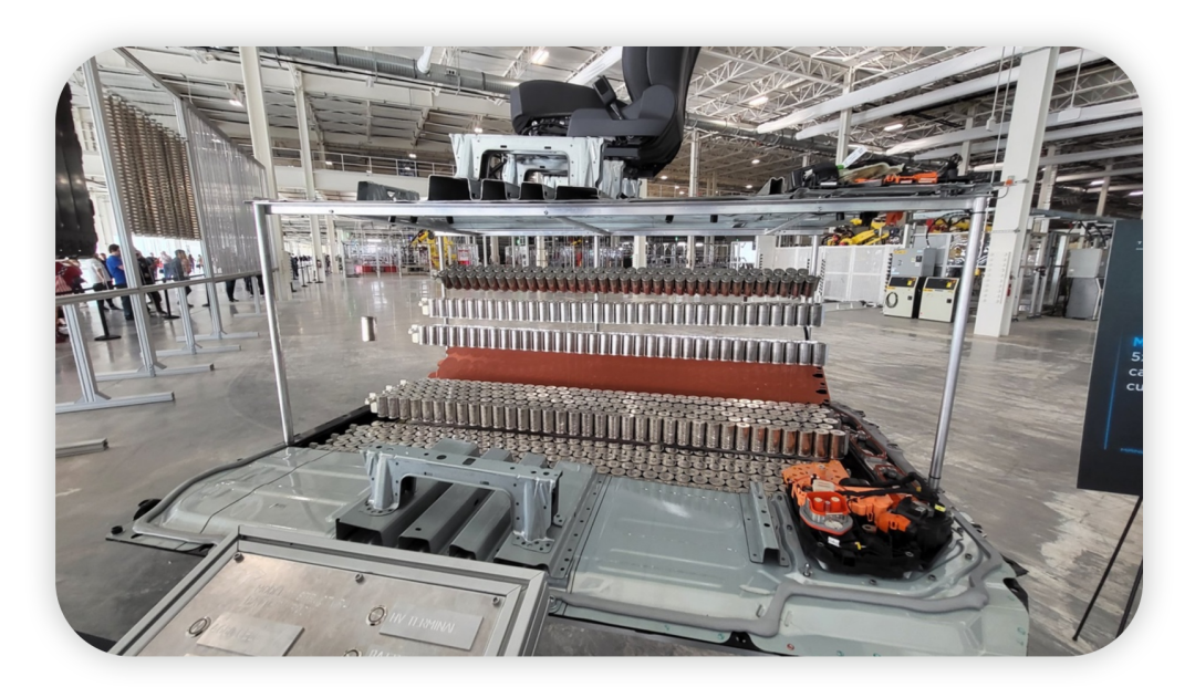 特斯拉Gigafactory Cyber Rodeo活動上的4680電池的圖3