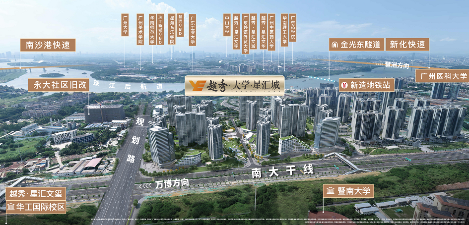 越秀大学星汇城，年末冲刺，88㎡三房总价354万！