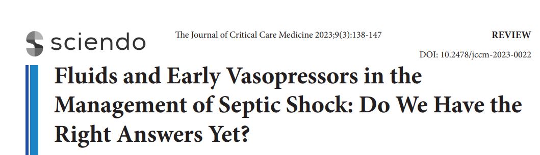 加压输液什么意思感染性休克的管理中，液体和早期血管加压药物：我们已经找到正确答案了吗？_https://www.jmylbn.com_新闻资讯_第1张