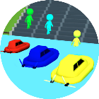 赛车人疯狂竞速小游戏