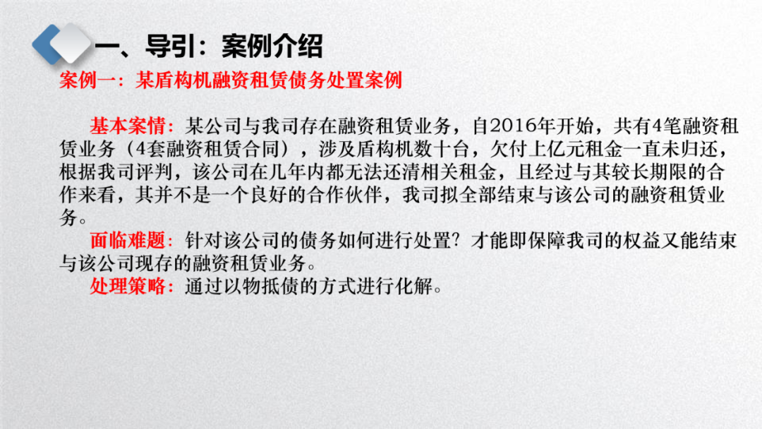三大案例详解！融资租赁的三种非诉处置方式