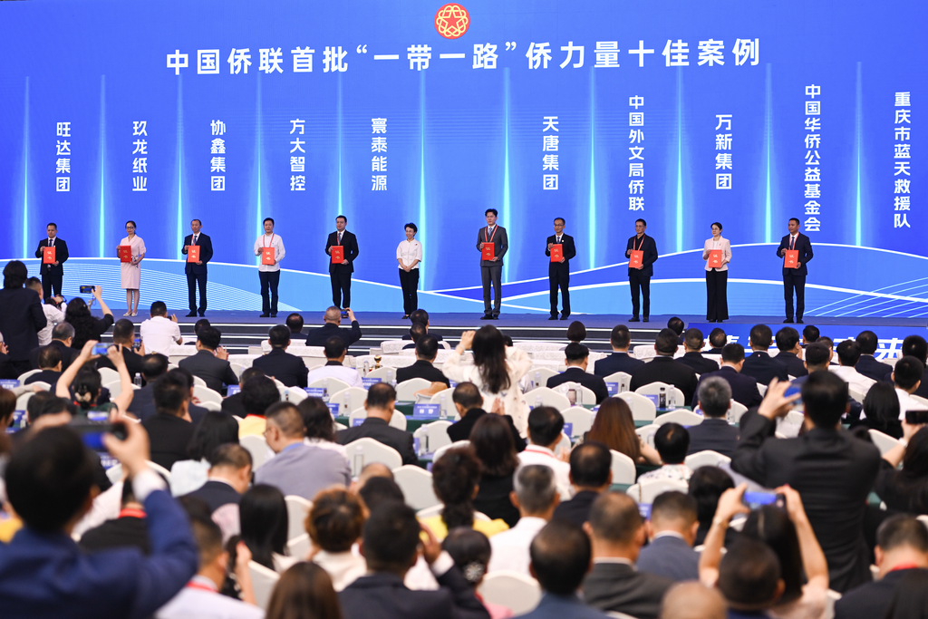 中国侨联首批“一带一路”侨力量十佳案例发布。主办方供图