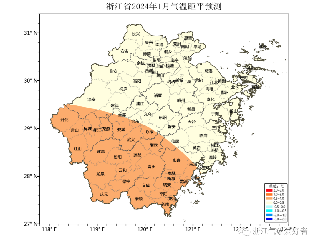 2024年Jan月14日 浙江天气