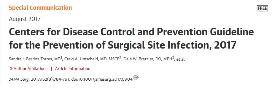 缝合线怎么消毒【学术交流】手术部位感染防控指南荟萃_https://www.jmylbn.com_新闻资讯_第5张