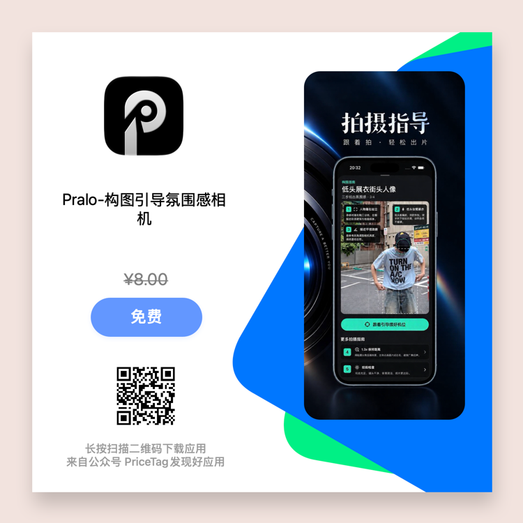 Pralo-构图引导氛围感相机-海报